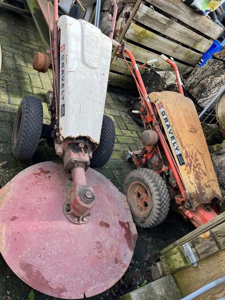 Gravely ruwterein maaier, Ophalen, Cirkelmaaier, Gebruikt, Versnellingen