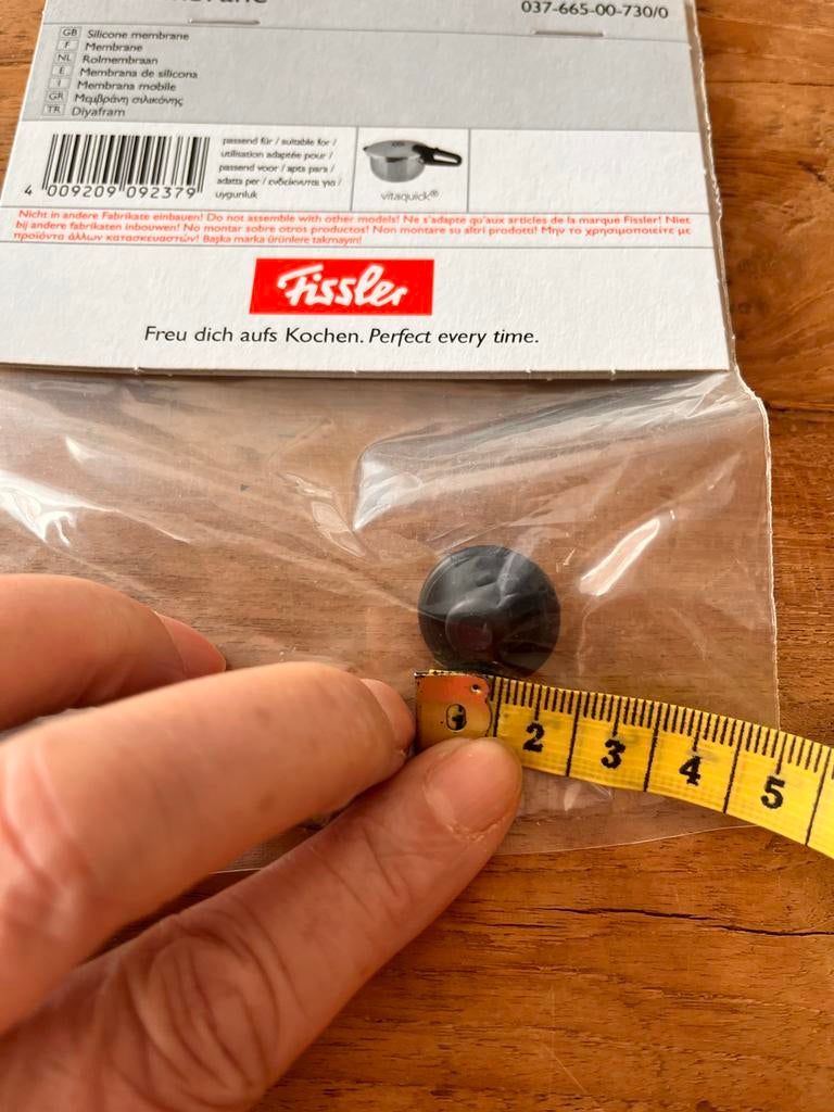 Fissler rolmembraan voor Vitaquick snelkookpan, Huis en Inrichting, Ophalen of Verzenden, Nieuw