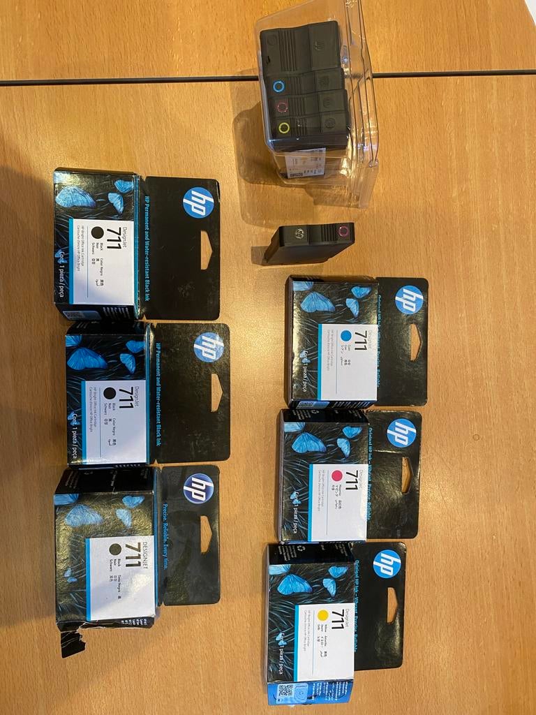 HP 711 Inktpatronen voor DesignJet T520 (Diverse kleuren), Computers en Software, Printerbenodigdheden, Ophalen of Verzenden, Gebruikt