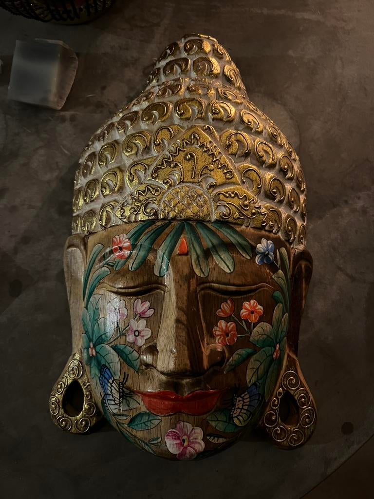 Boedha uit bali, Huis en Inrichting, Woonaccessoires | Boeddhabeelden, Ophalen of Verzenden, Zo goed als nieuw