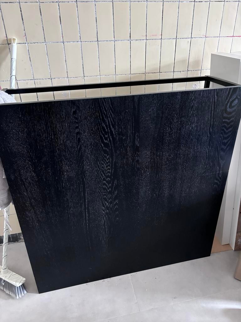 Zwarte salontafel, Ophalen, Gebruikt, 100 tot 150 cm, 50 tot 100 cm