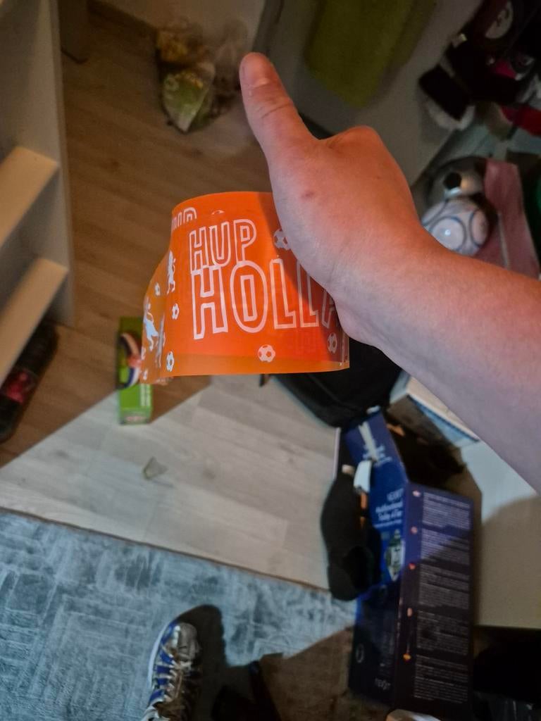 Hup Holland lint voor WK - Oranje feestversiering, Ophalen of Verzenden