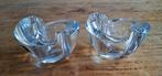 Amalfi kristal 2 waxinelichthouders, Antiek en Kunst, Antiek | Glas en Kristal, Ophalen of Verzenden