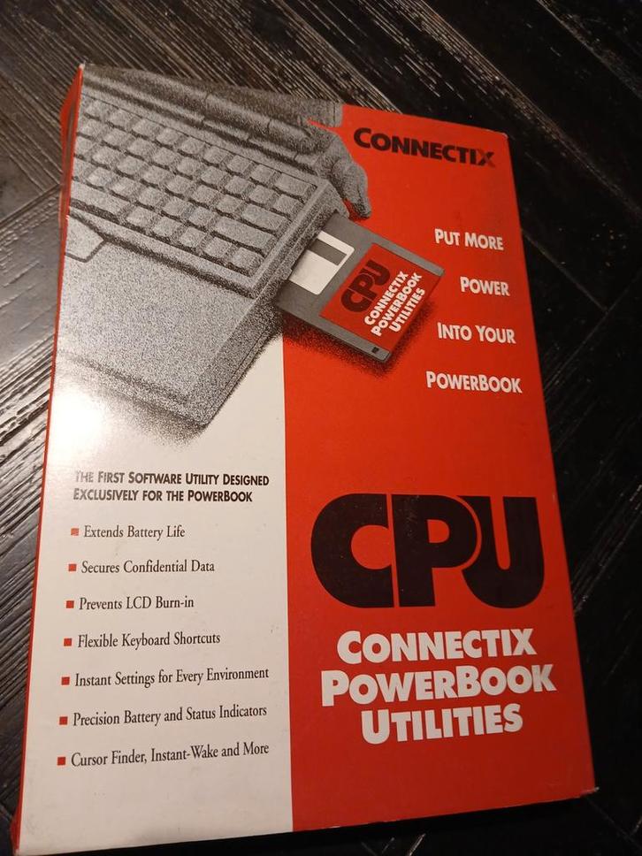 Connectix CPU PowerBook Utilities Versie 2.0 voor MacOS, Computers en Software, Besturingssoftware, Gebruikt, MacOS, Ophalen of Verzenden