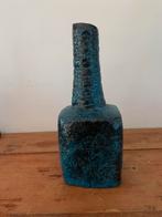 Vintage hoge vaas met lava glazuur, Overige kleuren, Aardewerk of Porselein, Ophalen of Verzenden, Zo goed als nieuw