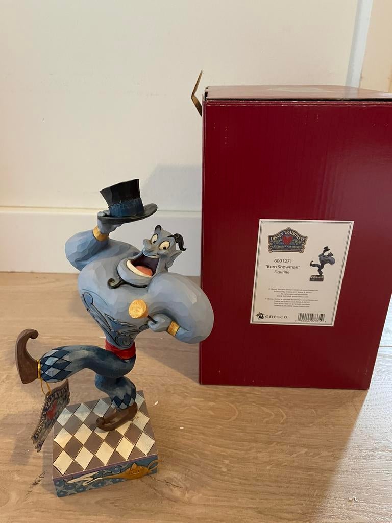 Aladdin Born Showman, Genie jim shore disney traditions, Ophalen of Verzenden, Overige figuren, Zo goed als nieuw, Beeldje of Figuurtje