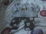 Leuk lichtgrijs/antraciet/wit/zwart pyjamaatje panda Tex 68, Kinderen en Baby's, Babykleding | Maat 68, Tex, Broekje, Ophalen of Verzenden