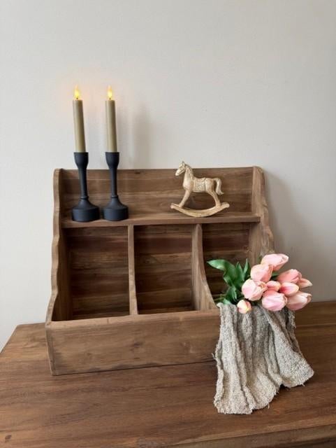 Houten 3 vaks gruttersbak, Huis en Inrichting, Overige typen, -, Hout, -