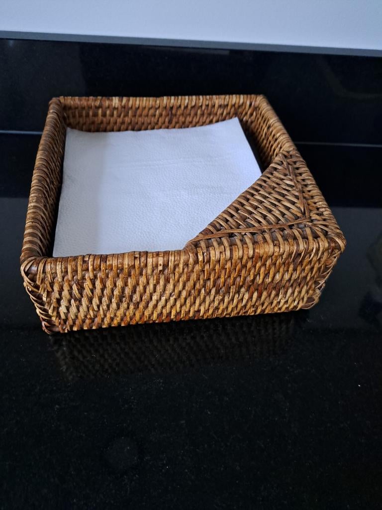 Birmariet servethouder, Mand, Vierkant, Ophalen of Verzenden, Zo goed als nieuw
