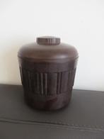 Art deco bruin bakeliet, oude kunststof tabaks pot, Ophalen of Verzenden