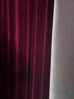 Bordeauxrood velours gordijn, Ophalen, 100 tot 150 cm, 200 cm of meer, Nieuw