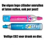 Sodastream (roze) koolzuur CO2 cilinders vullen/ruilen €5,00, Ophalen of Verzenden