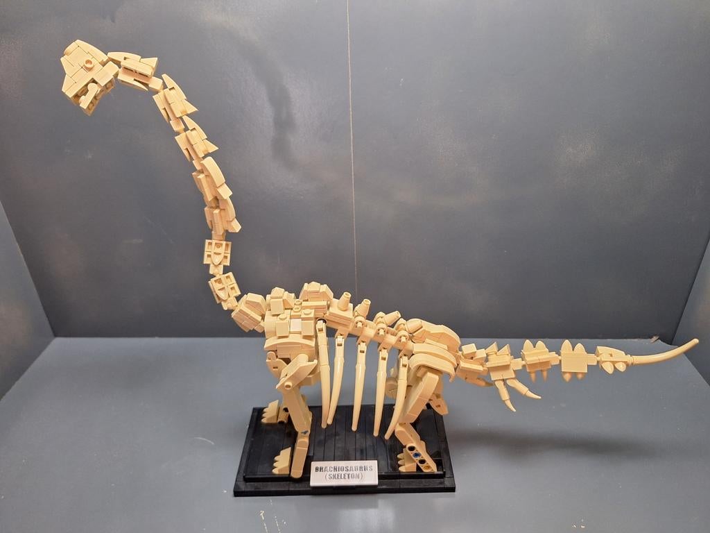 LEGO model van een Brachiosaurus skelet (MOC), Ophalen of Verzenden, Zo goed als nieuw