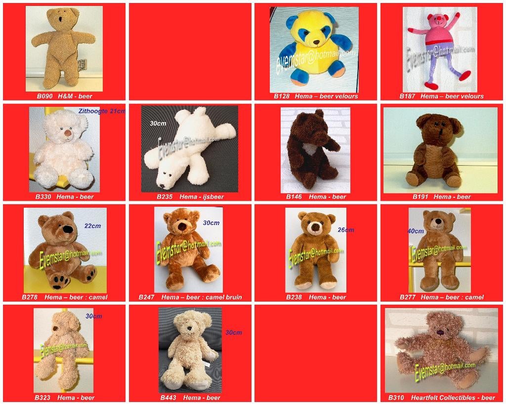 Beer beertje H&M Hema Heartfelt Collectibles, Ophalen, Zo goed als nieuw, Beer