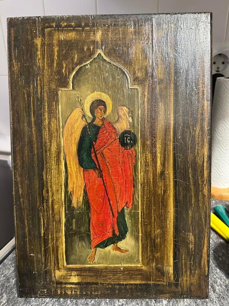 Prachtige antieke Russische icoon, uit de 19e eeuw, Ophalen of Verzenden