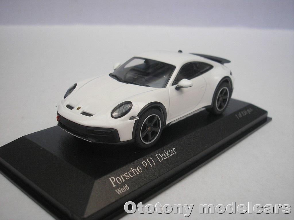 Porsche 911 Dakar 2022 Wit 1/43 Minichamps, Ophalen of Verzenden, Nieuw, Auto, MiniChamps