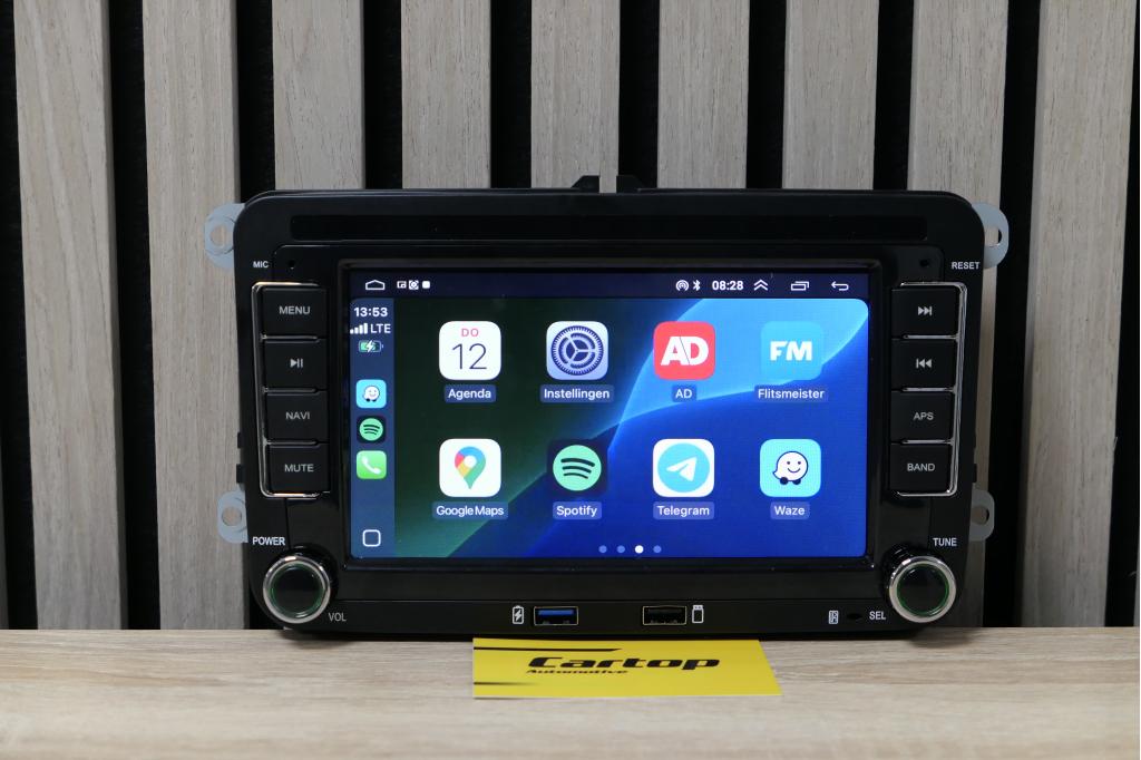 Volkswagen RNS CarPlay  | Autoradio |Carplay scherm, Marconistraat 68P, Zo goed als nieuw, Info@cartop-automotive.nl, Cartop-Automotive Bv.