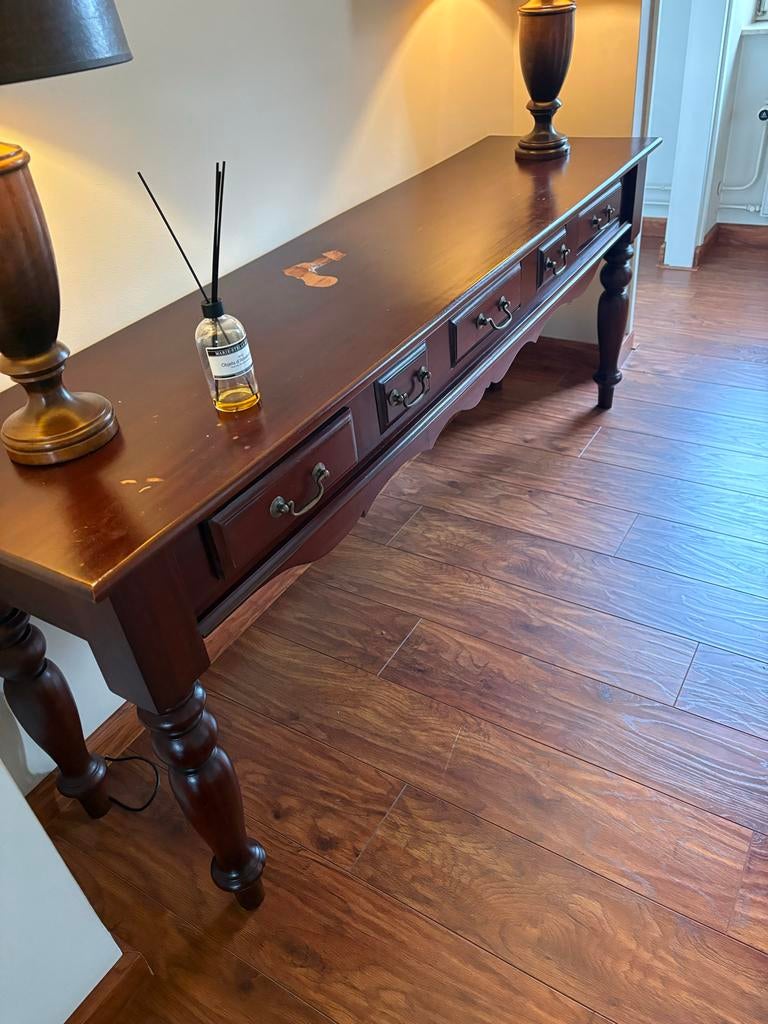 Sidetable - Beschadigd Bovenblad, Ophalen, Gebruikt, 100 tot 150 cm, Minder dan 25 cm