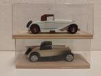2 stuks Eligor 1/43 Delage wit en creme met doosje, Ophalen of Verzenden, Zo goed als nieuw, Auto, Overige merken