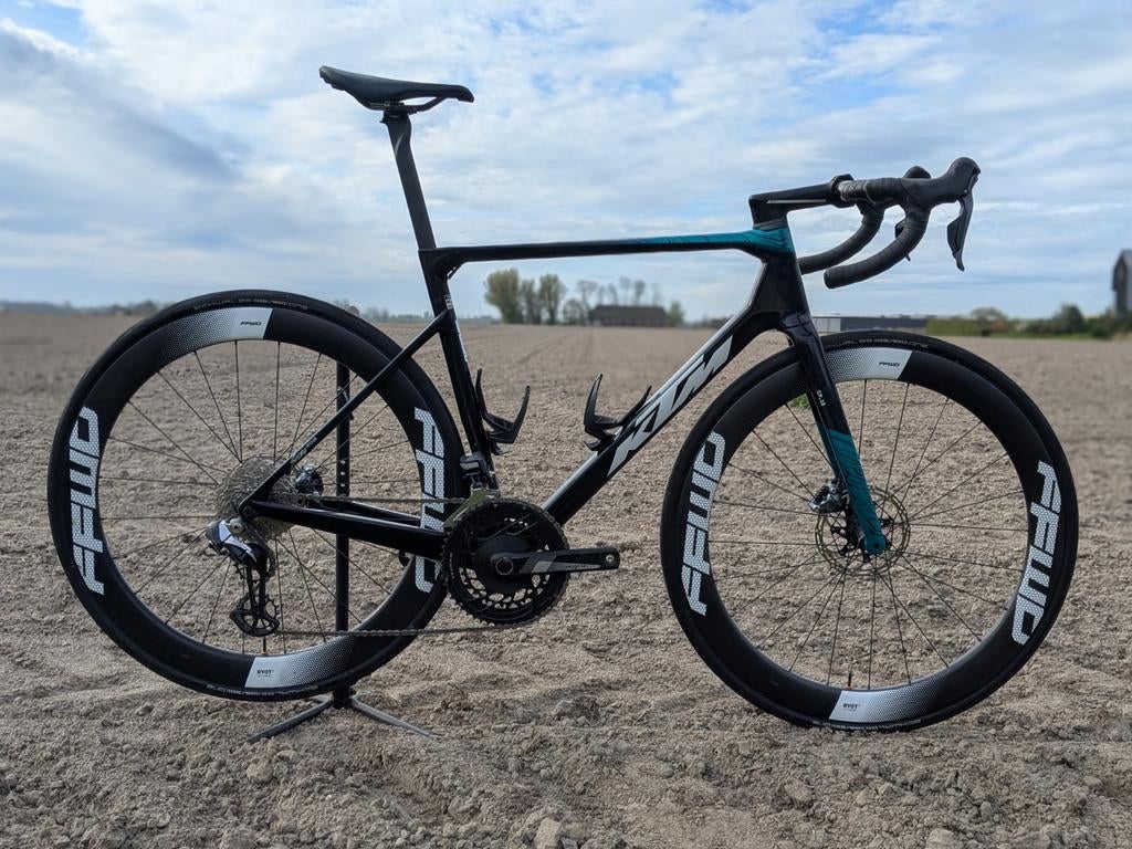 KTM racefiets maat L (2x), DI2, FFWD, powermeter, 28 inch, Gebruikt, Carbon, Meer dan 20 versnellingen