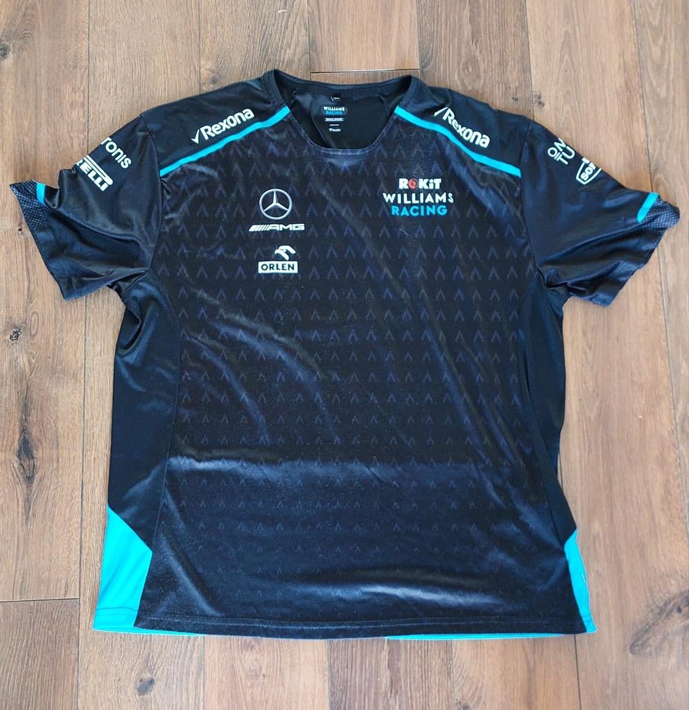 Williams Racing F1 Team T-shirt - Zwart/Blauw - Maat 3XL, Kleding | Heren, Zwart, Overige maten, Ophalen of Verzenden, Zo goed als nieuw