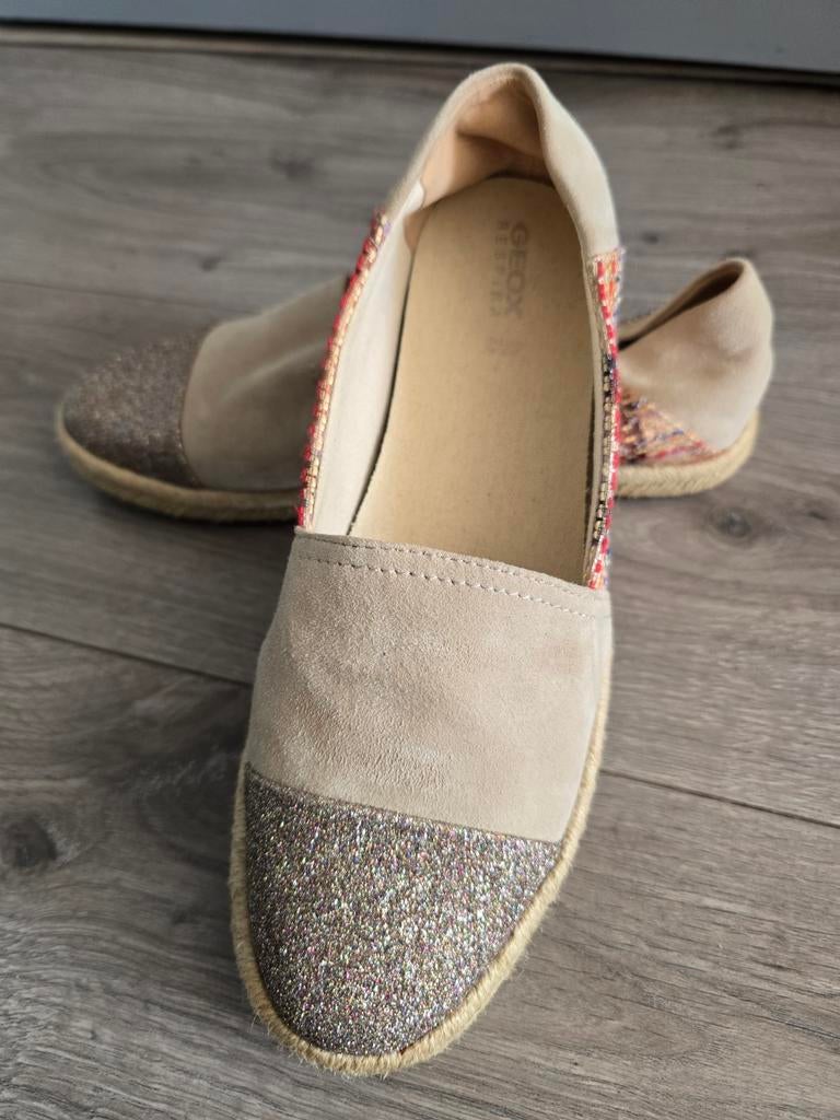 Geox dames Leather Slip On Espadrilles, maat 38, Nieuw (LI4), Ophalen of Verzenden, Nieuw, Espadrilles of Moccasins