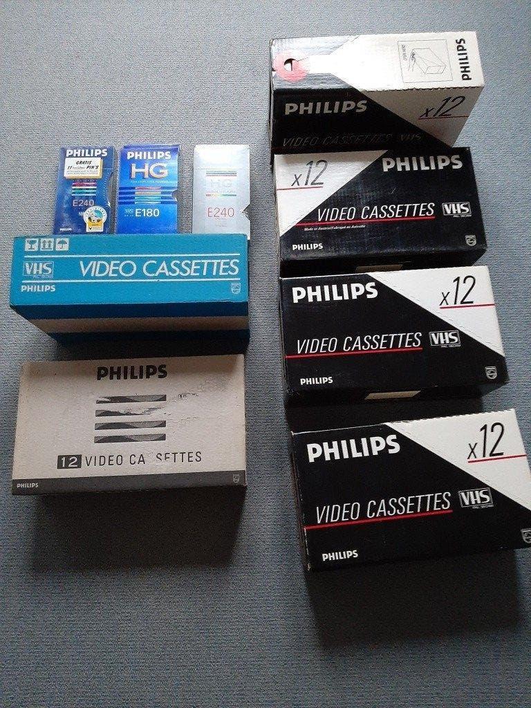 Splinternieuwe, nog origineel gesealde Philips VHS cassettes, Alle leeftijden, Ophalen of Verzenden, Nieuw in verpakking, Overige genres