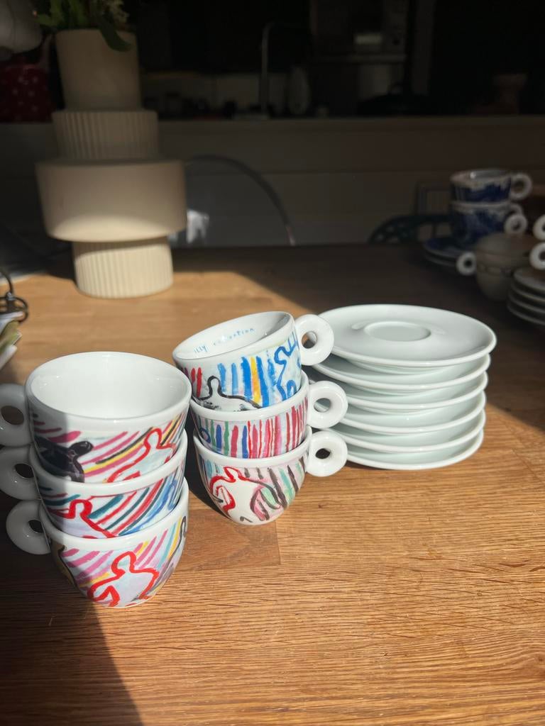 Illy Collection 1997 Chia espresso kopjes, Ophalen of Verzenden