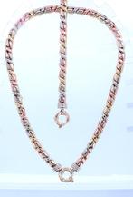 Prachtig Gouden Tricolor Collier 14K || 47,6 gram, Ophalen of Verzenden, Zo goed als nieuw, Goud, Goud