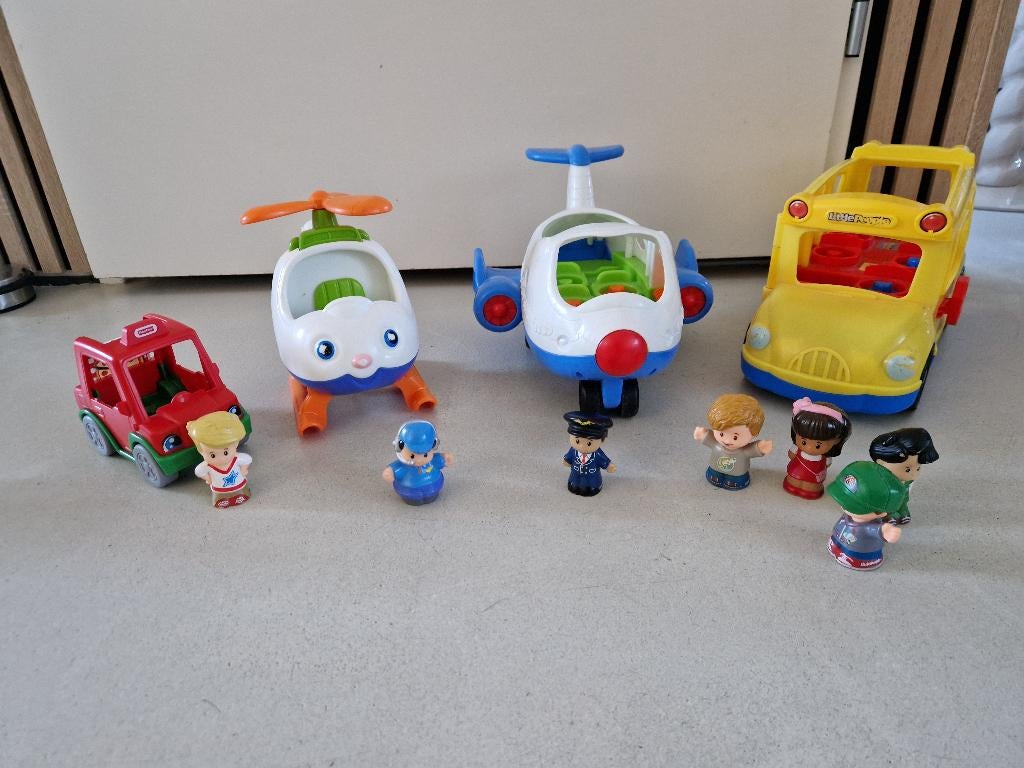 Set van voertuigen little people fisher price, Kinderen en Baby's, Speelgoed | Fisher-Price, Ophalen, Gebruikt, Speelset