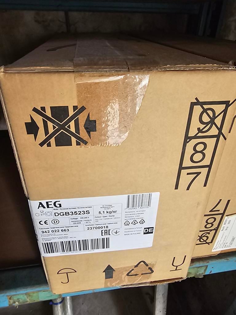 AEG DGB3523S, Witgoed en Apparatuur, Afzuigkappen, Nieuw, Inbouw, Overige typen, Ophalen