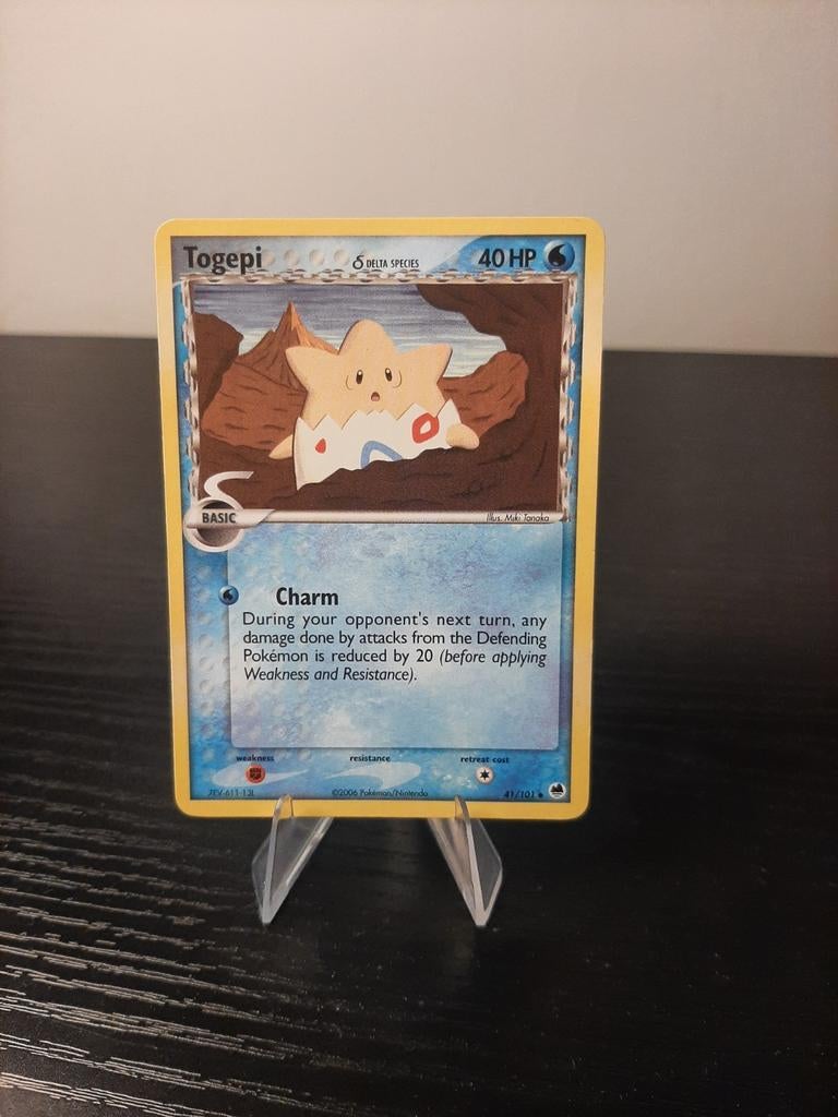 Togepi Pokémon Kaart - Delta Species 40 HP, Ophalen of Verzenden, Gebruikt, Losse kaart