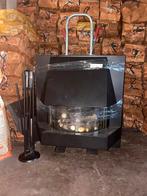 Zwarte vrijstaande gaskachel, Ophalen, Gas, Nieuw, Vrijstaand