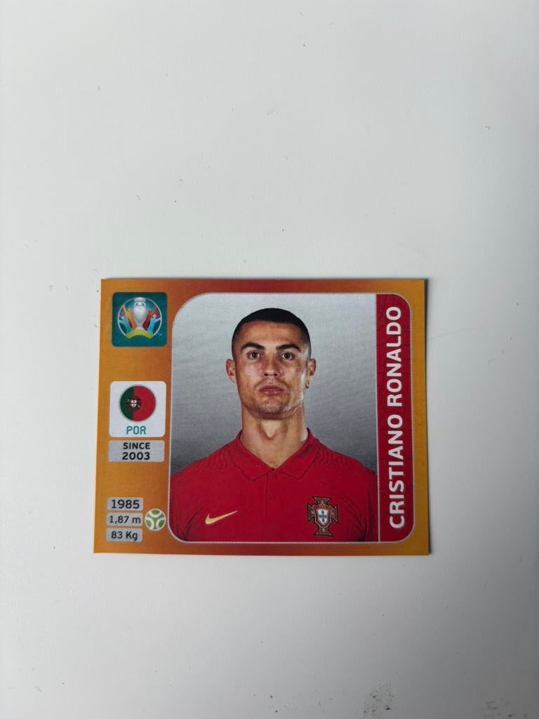 Panini Ek 2020 Ronaldo sticker, Hobby en Vrije tijd, Stickers en Plaatjes, Ophalen of Verzenden, Gebruikt, Sticker