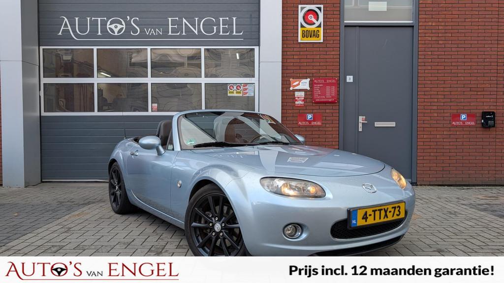 Mazda MX-5 1.8 Expression Niseko/Leder/Stoelverwarming/Garan, Auto's, 12 maanden, Achterwielaandrijving, Gebruikt, 4 cilinders