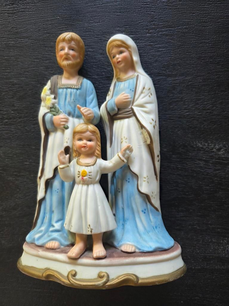 Religieus  beeldje., Ophalen