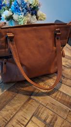 NIEUWE LEREN HANDTAS. MERK SPIKES EN SPAROW., Ophalen of Verzenden, Zo goed als nieuw, Bruin, Handtas