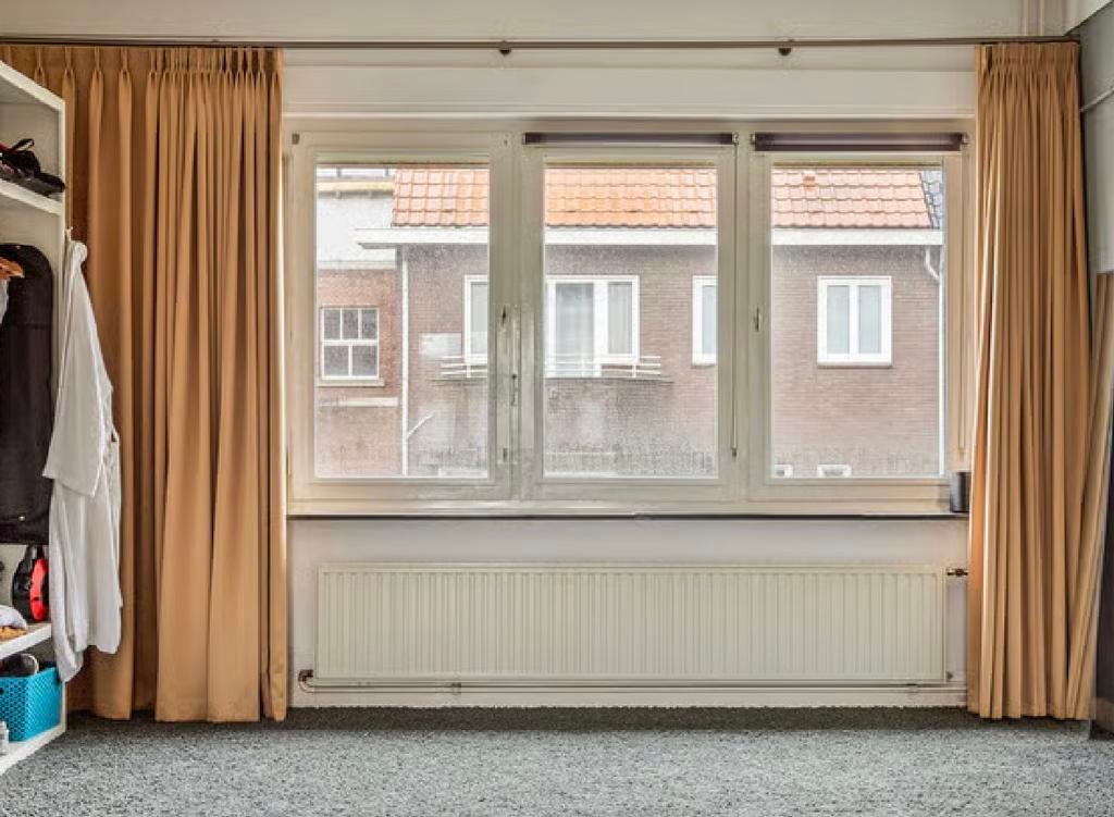 Oker gordijnen 430x249cm, Ophalen, 200 cm of meer