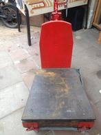 bascule weegschaal, Ophalen