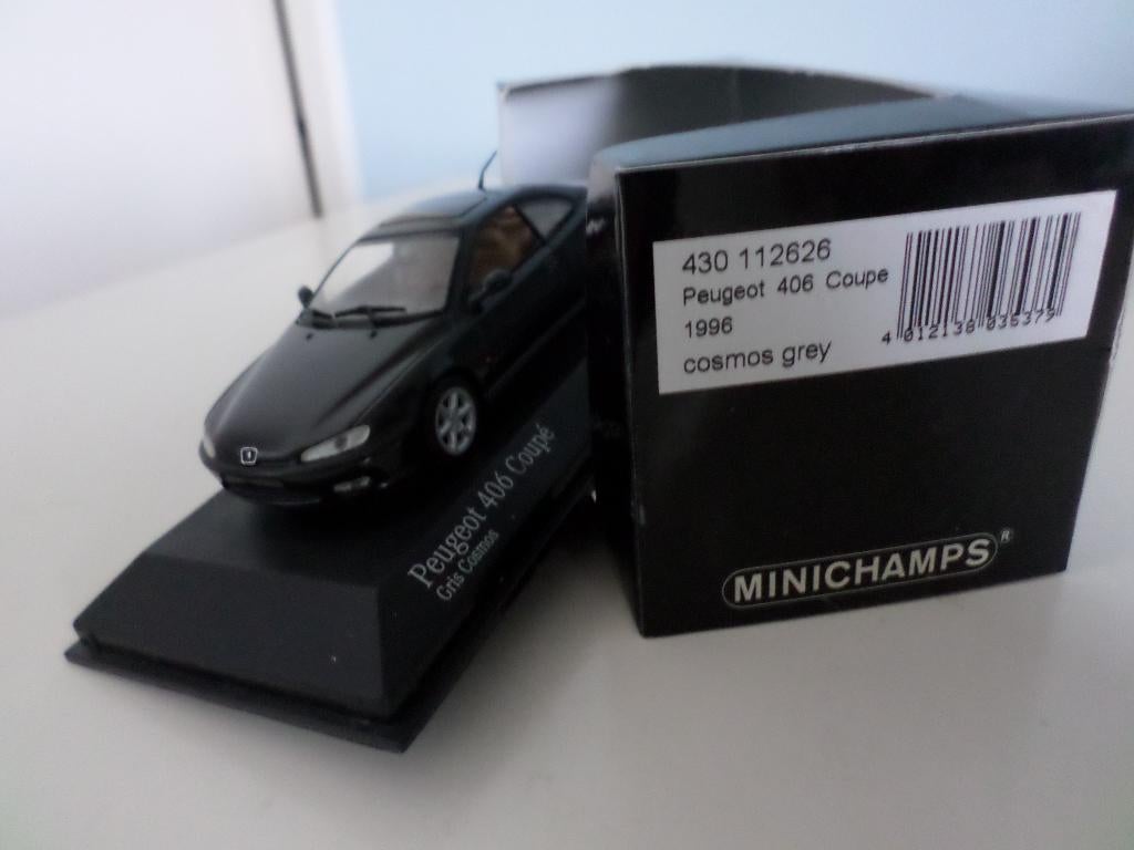 PEUGEPT 406 COUPÉ van 1996 Comos Grey, Ophalen of Verzenden, Nieuw, Auto, MiniChamps