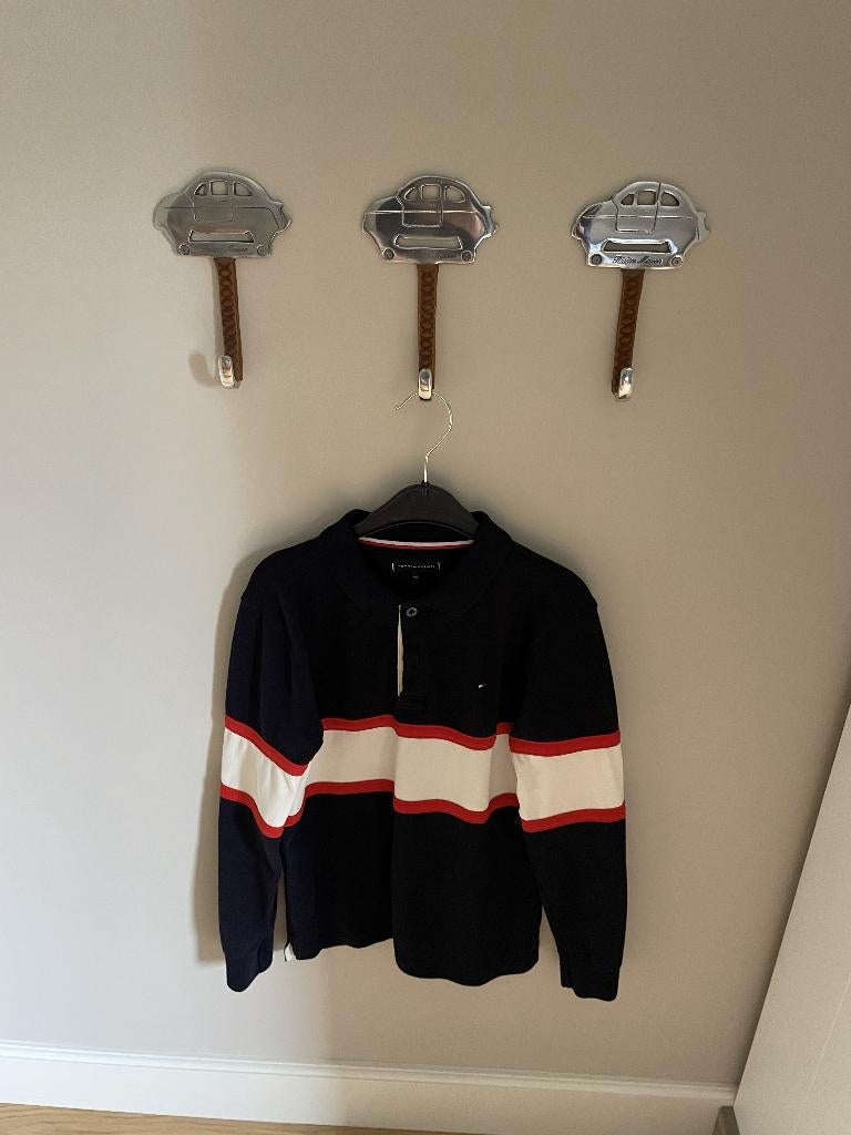 Polo donker blauw maat 140 Tommy Hilfiger, Kinderen en Baby's, Kinderkleding | Maat 140, Ophalen, Shirt of Longsleeve, Jongen