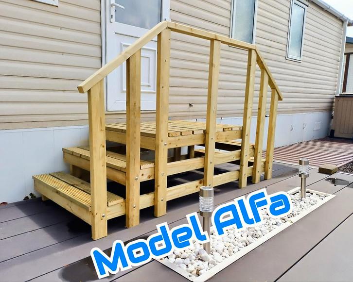 Houten caravantrappen voor caravans, Caravans en Kamperen, Caravan accessoires, Ophalen of Verzenden