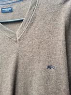 McGregor  lamswollenV-hals trui met elleboogstukken - Maatxl, Bruin, Maat 56/58 (XL), Zo goed als nieuw, Verzenden