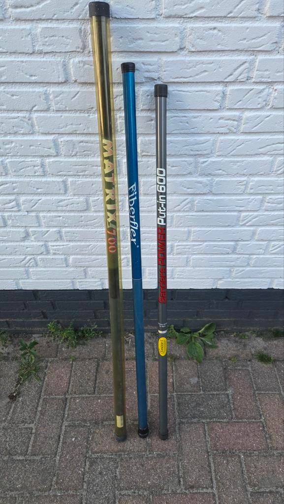 3 vaste hengels te koop in goede staat, Ophalen, Zo goed als nieuw, Vaste hengel