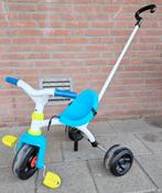 Smoby Blauw - Driewieler met duwstang Loopfiets/Duwfiets, Ophalen, Gebruikt, Trapvoertuig