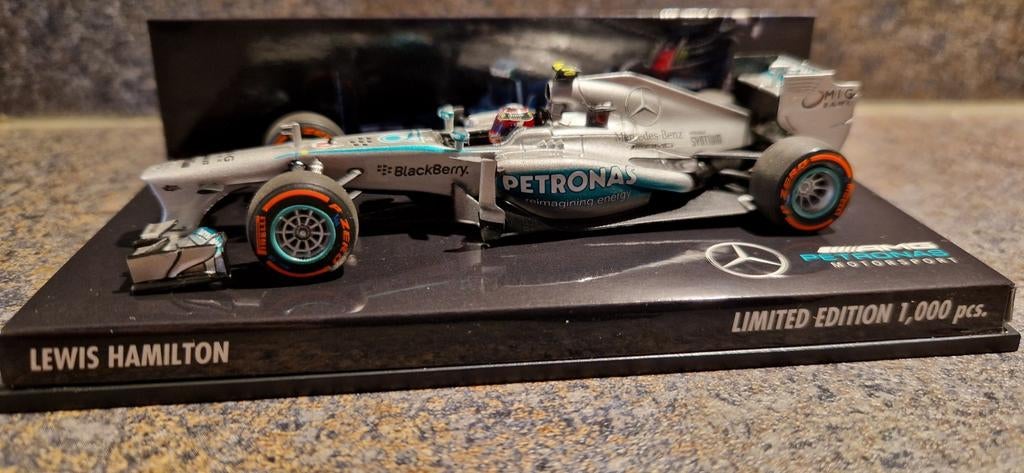 Lewis Hamilton Mercedes F1 W04 United States GP 2013, Overige merken, Auto, Groter dan 1:32, Ophalen of Verzenden