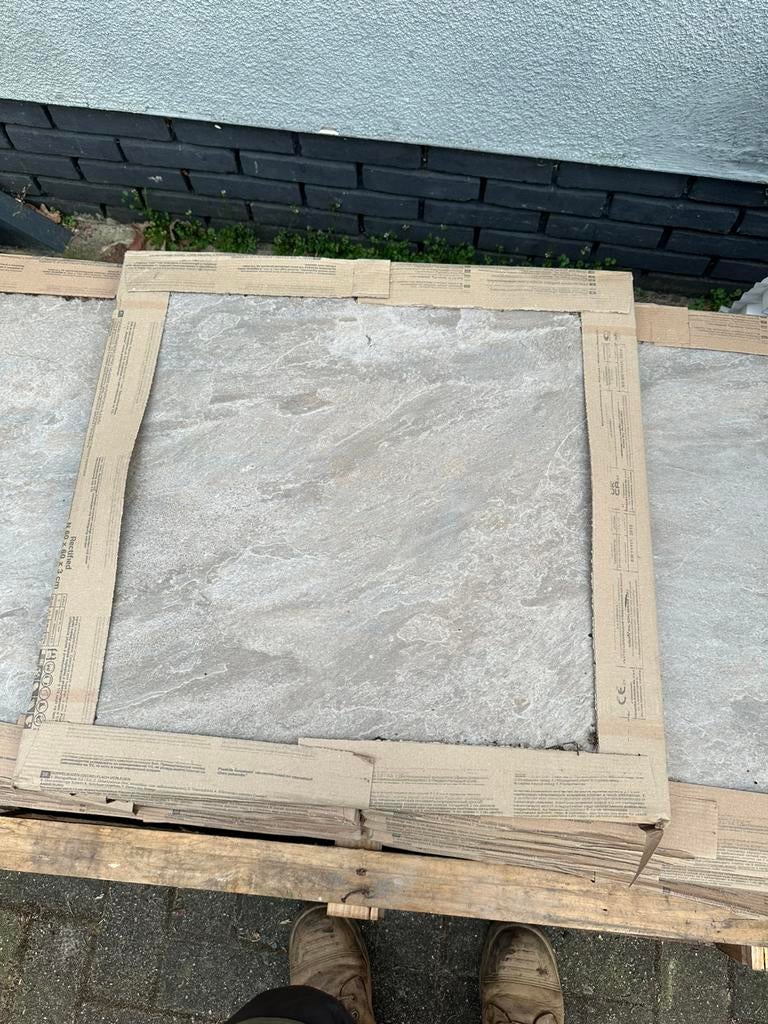 Keramische tegels zie omschrijving, Tuin en Terras, Ophalen, Keramiek, Zo goed als nieuw, 10 m² of meer