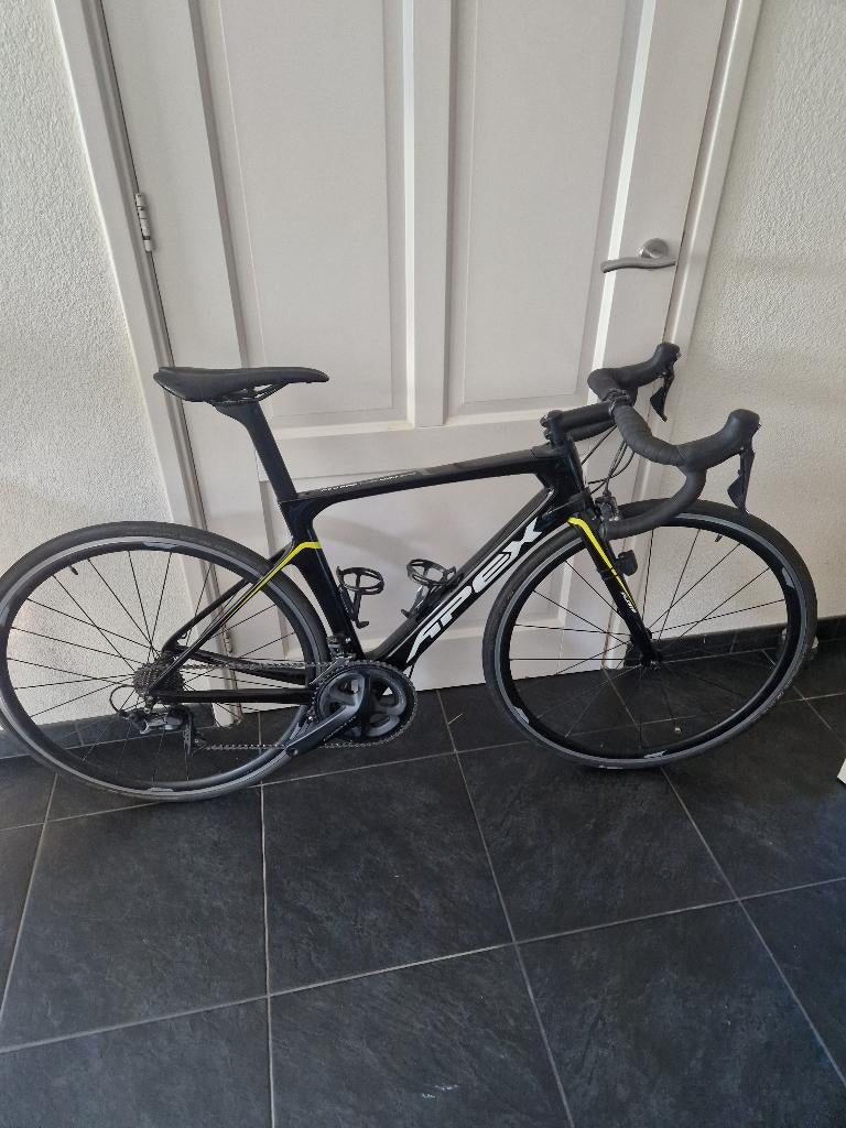 Wielrenfiets Racefiets, Carbon, Velgrem, Zo goed als nieuw, Meer dan 20 versnellingen
