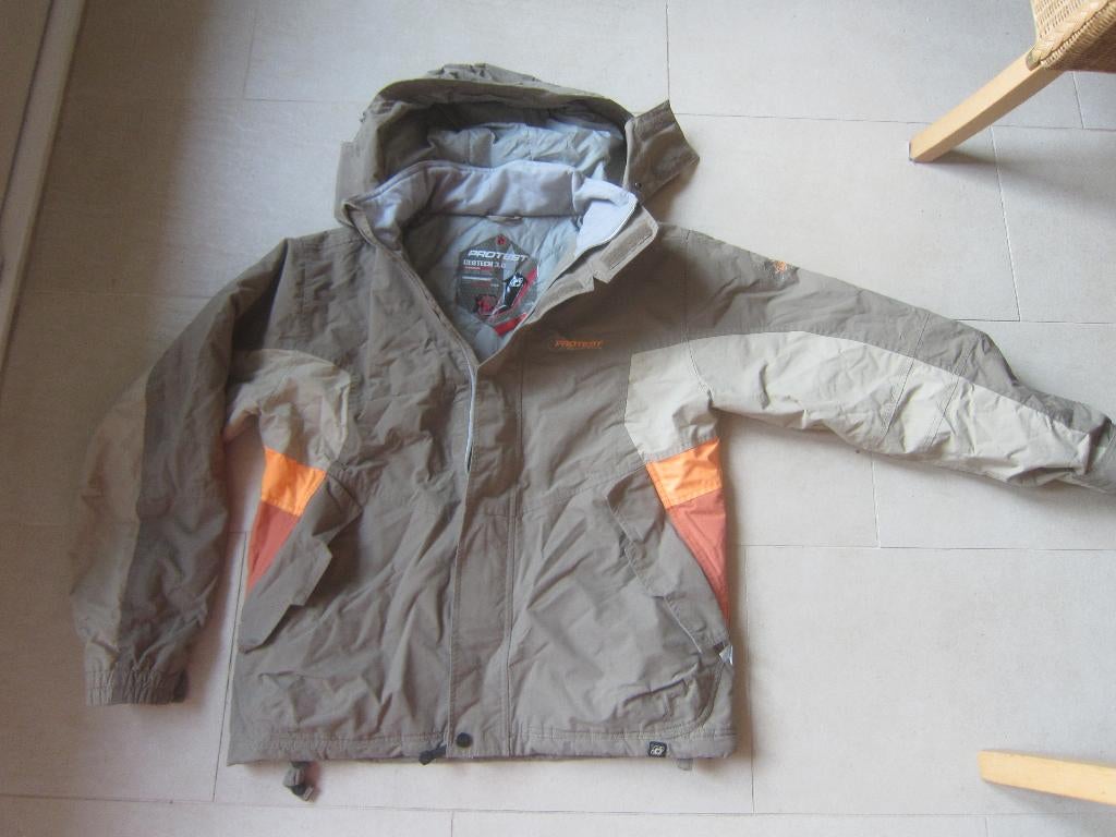 ski snowboard jas Heren Dames FEL ORANJE ROOD PROTEST MT, Maat 38/40 (M), Ophalen of Verzenden, Zo goed als nieuw, Protest