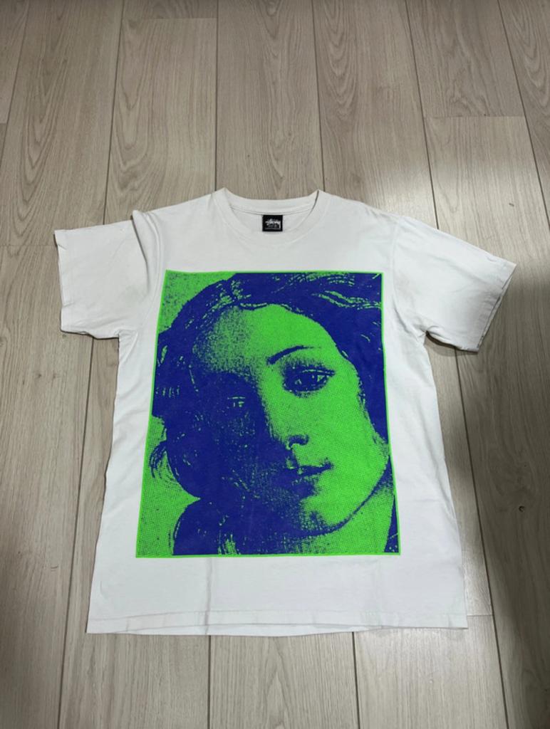 Stüssy T-shirt Maat S - Origineel uit Amsterdam, Ophalen of Verzenden, Zo goed als nieuw, Maat 46 (S) of kleiner, Wit